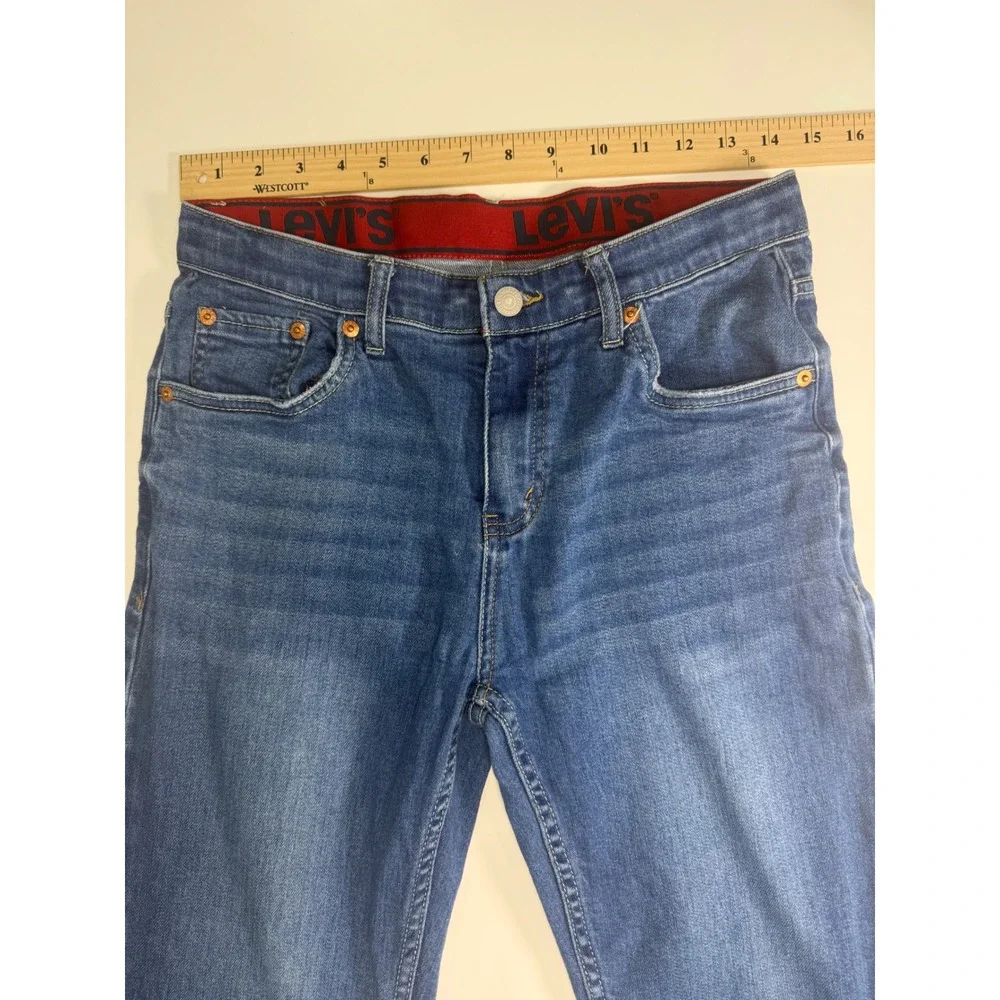 Levis 514 Straight Fit Jeans Blue Denim Boys 18 Reg W29 L31 677838816419